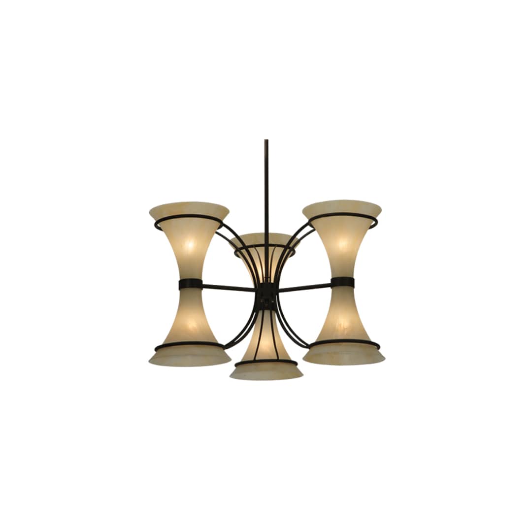 Chronos 6 Light 30" Wide Chandelier - Classic Rust Finish