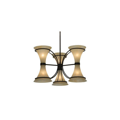 Chronos 6 Light 30" Wide Chandelier - Classic Rust Finish