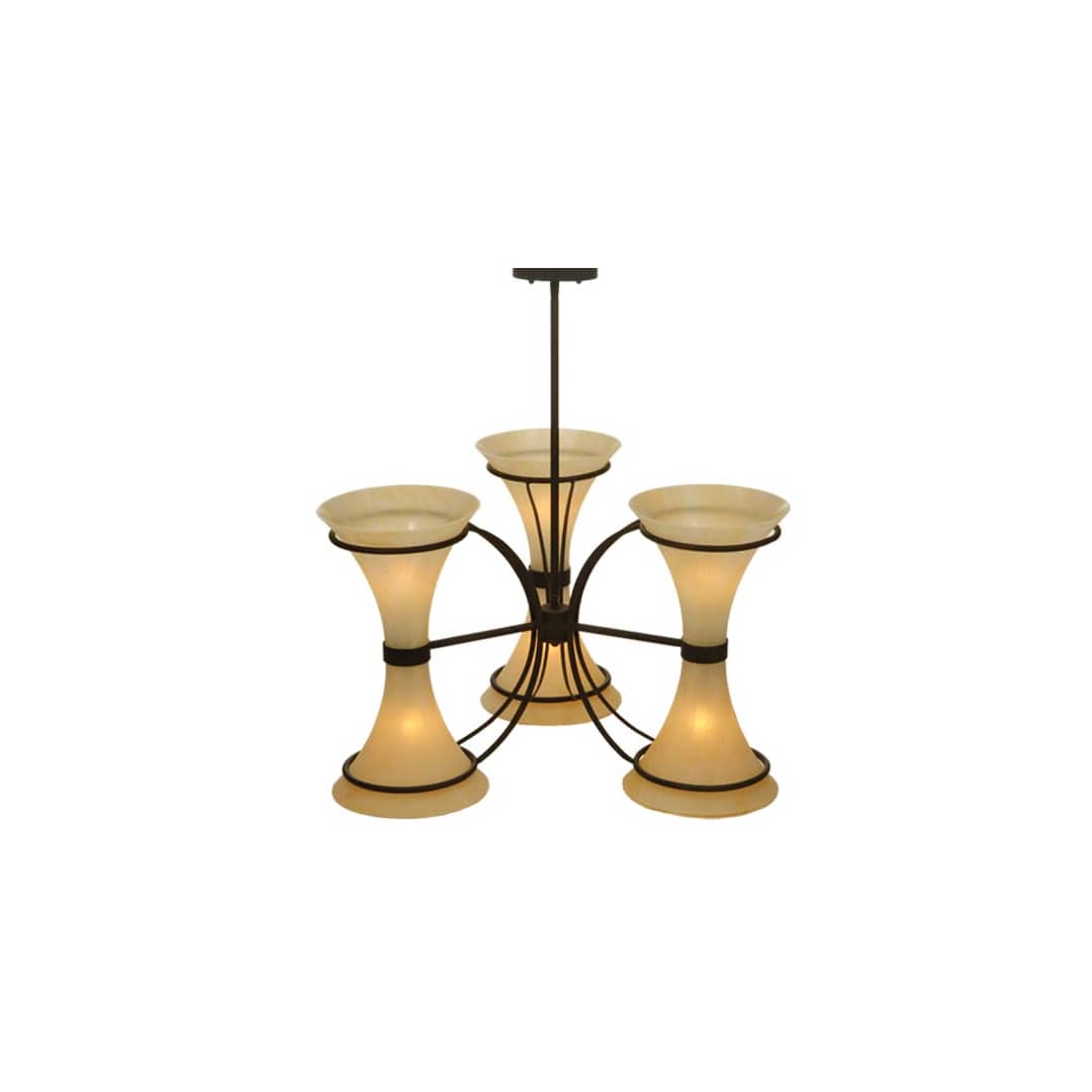 Chronos 6 Light 30" Wide Chandelier - Classic Rust Finish