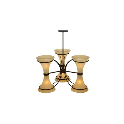 Chronos 6 Light 30" Wide Chandelier - Classic Rust Finish