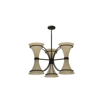 Chronos 6 Light 30" Wide Chandelier - Classic Rust Finish