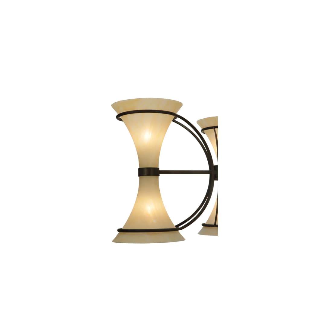 Chronos 6 Light 30" Wide Chandelier - Classic Rust Finish