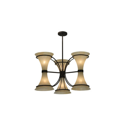 Chronos 6 Light 30" Wide Chandelier - Classic Rust Finish
