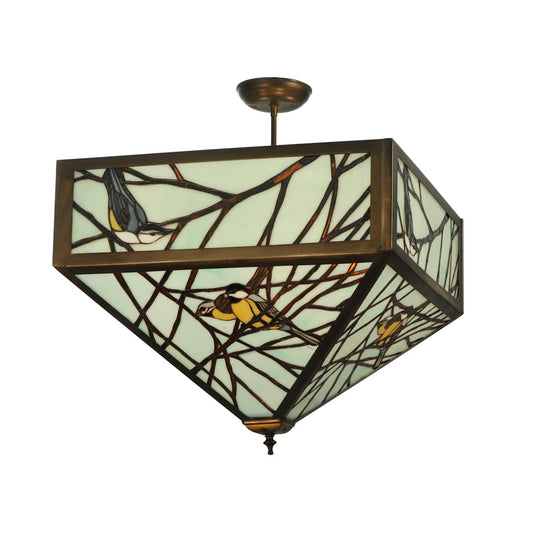 21" Square Backyard Friends Semi-Flushmount Ceiling Fixture