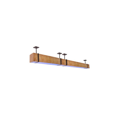 Quadrato 144" Wide LED Semi-Flush Ceiling Fixture