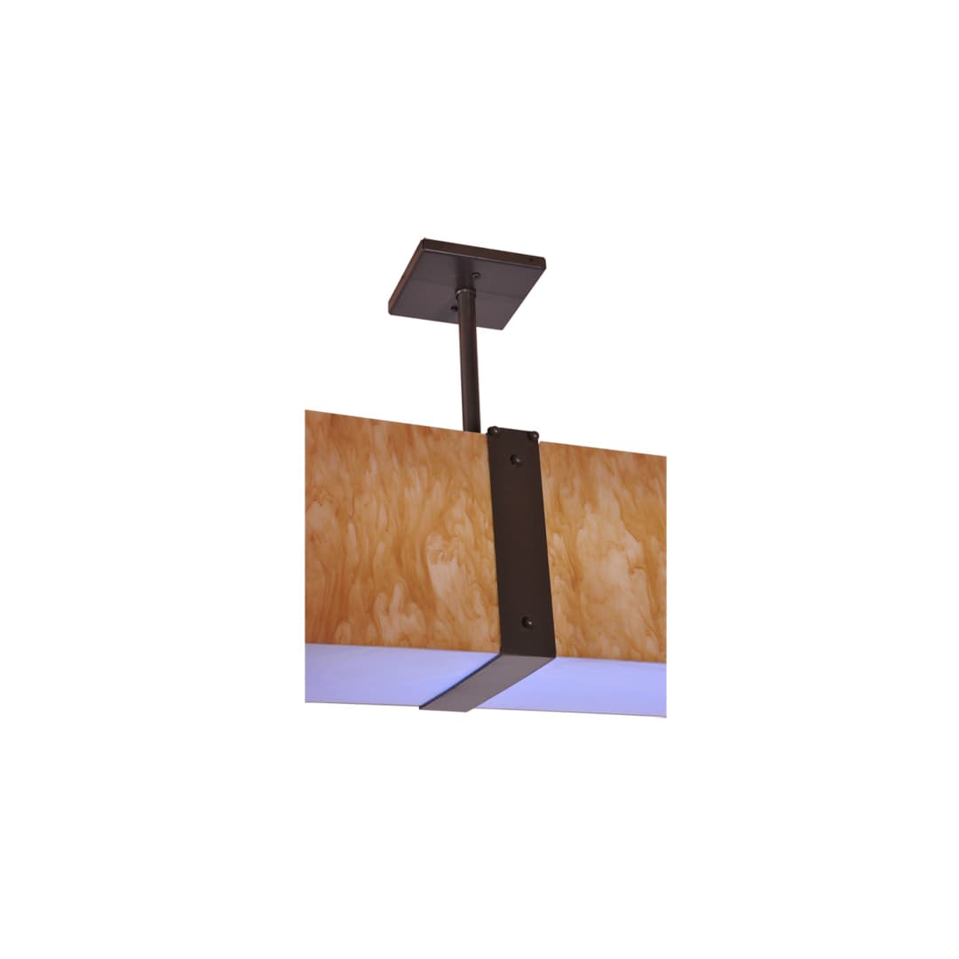 Quadrato 144" Wide LED Semi-Flush Ceiling Fixture