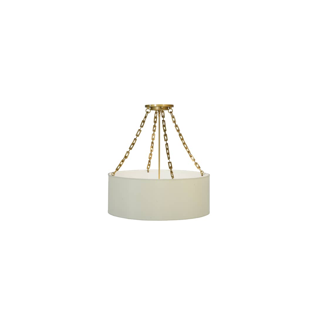 Cilindro Eggshell 6 Light 28" Wide Suspension Pendant
