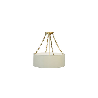 Cilindro Eggshell 6 Light 28" Wide Suspension Pendant