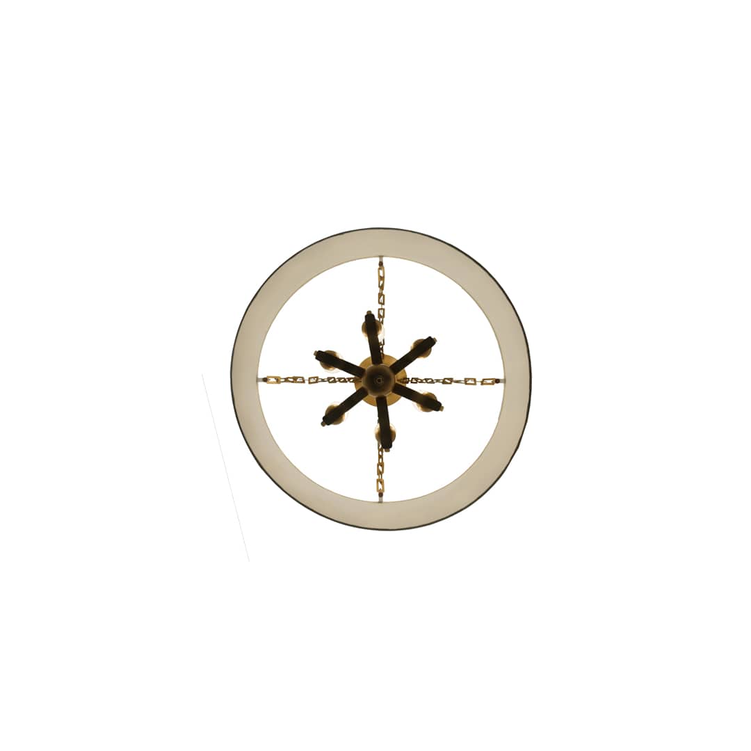 Cilindro Eggshell 6 Light 28" Wide Suspension Pendant