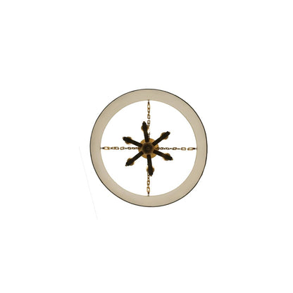 Cilindro Eggshell 6 Light 28" Wide Suspension Pendant