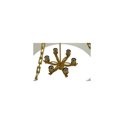 Cilindro Eggshell 6 Light 28" Wide Suspension Pendant