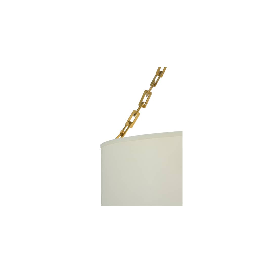 Cilindro Eggshell 6 Light 28" Wide Suspension Pendant