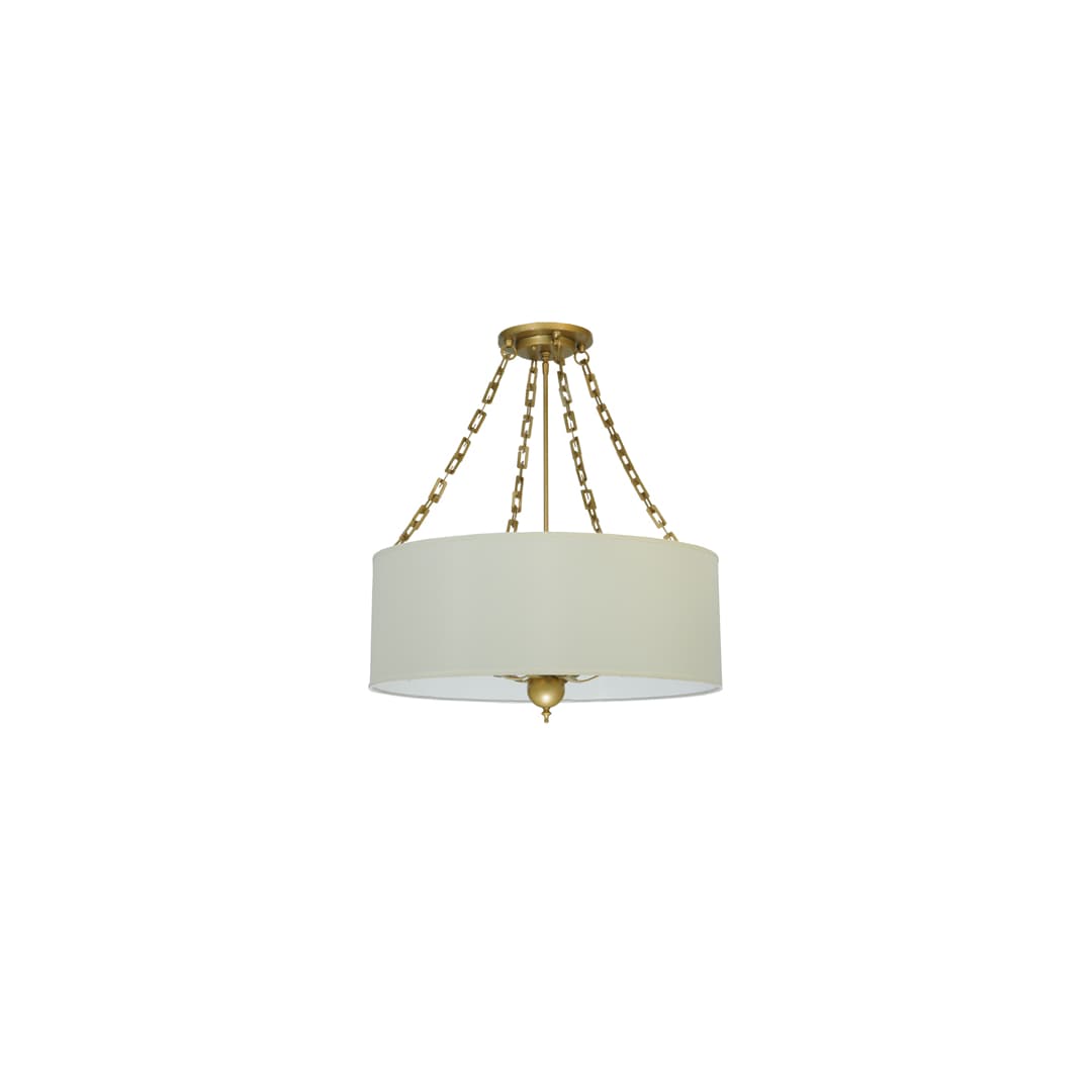 Cilindro Eggshell 6 Light 28" Wide Suspension Pendant