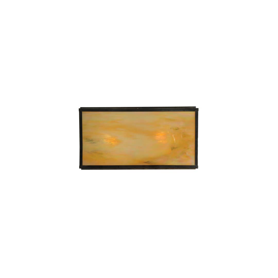 Hyde Park Double Bar Mission 2 Light 22" Wide Flush Mount Ceiling Fixture - Vintage Copper Finish