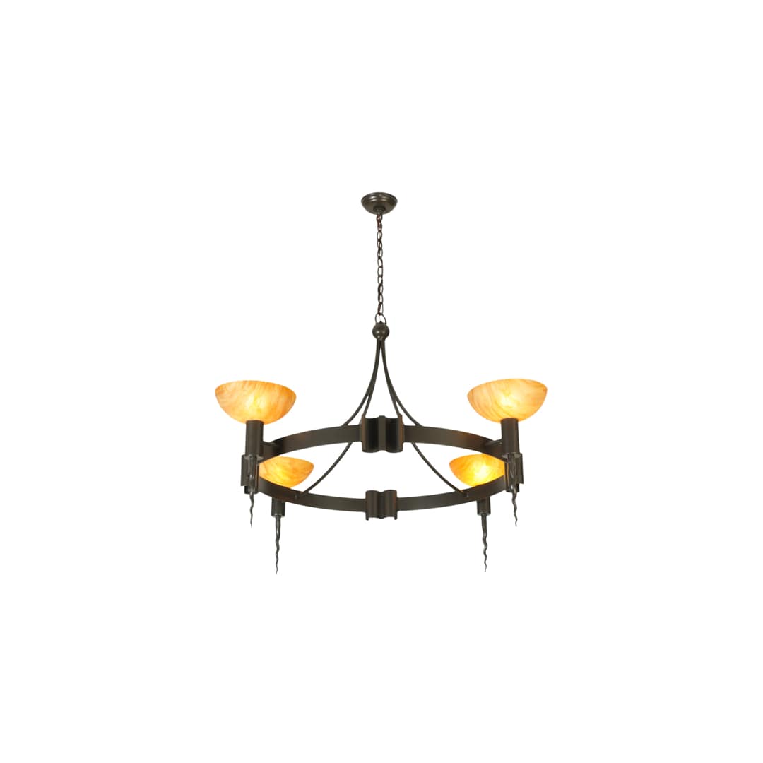 Kuberic 4 Light 49" Wide Chandelier