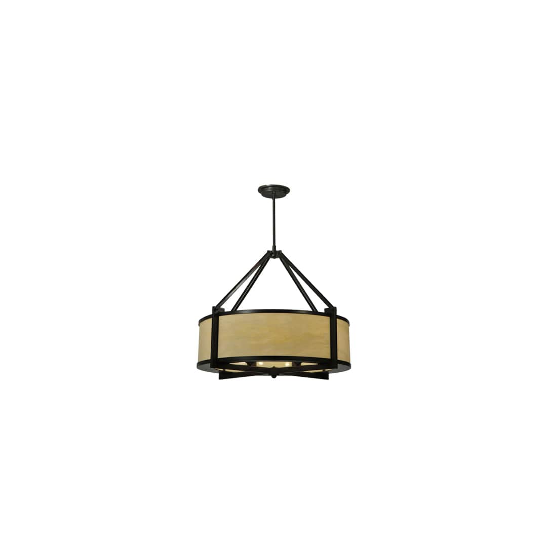 Cross Hatch 4 Light 30" Wide Pendant