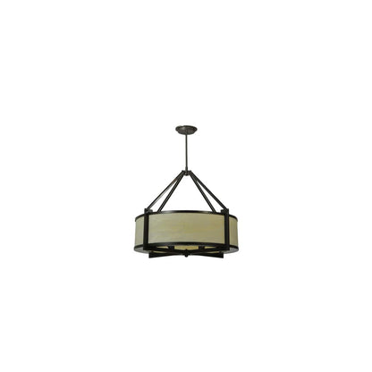 Cross Hatch 4 Light 30" Wide Pendant