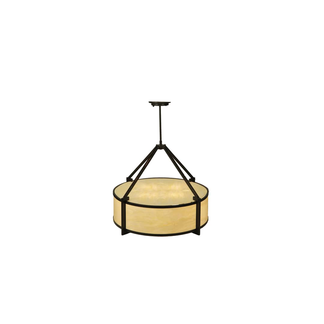 Cross Hatch 4 Light 30" Wide Pendant