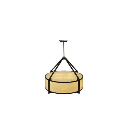 Cross Hatch 4 Light 30" Wide Pendant