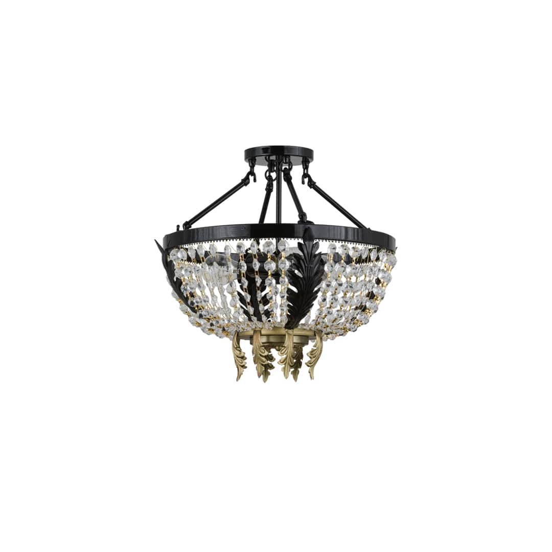 Chrisanne 3 Light 16" Wide Semi-Flush Bowl Ceiling Fixture