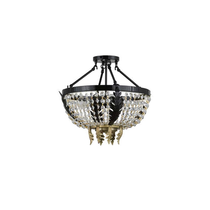 Chrisanne 3 Light 16" Wide Semi-Flush Bowl Ceiling Fixture