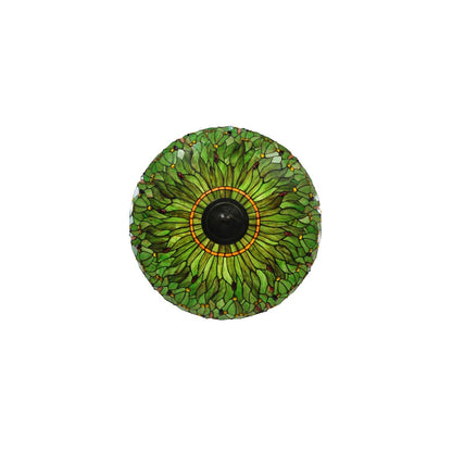 Tiffany Hanginghead Dragonfly 5 Light 38" Wide Semi-Flush Bowl Ceiling Fixture