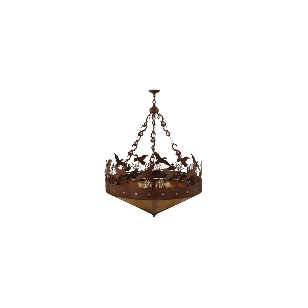 Ducks in Flight 6 Light 42" Wide Pendant