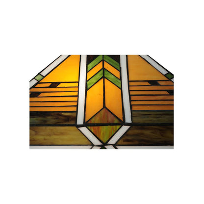 Abilene 2 Light 56" Tall Hand-Crafted Floor Lamp with Stained Glass