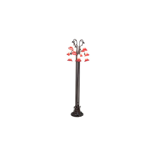 Tiffany Pond Lily 12 Light 63" Tall Tree Floor Lamp