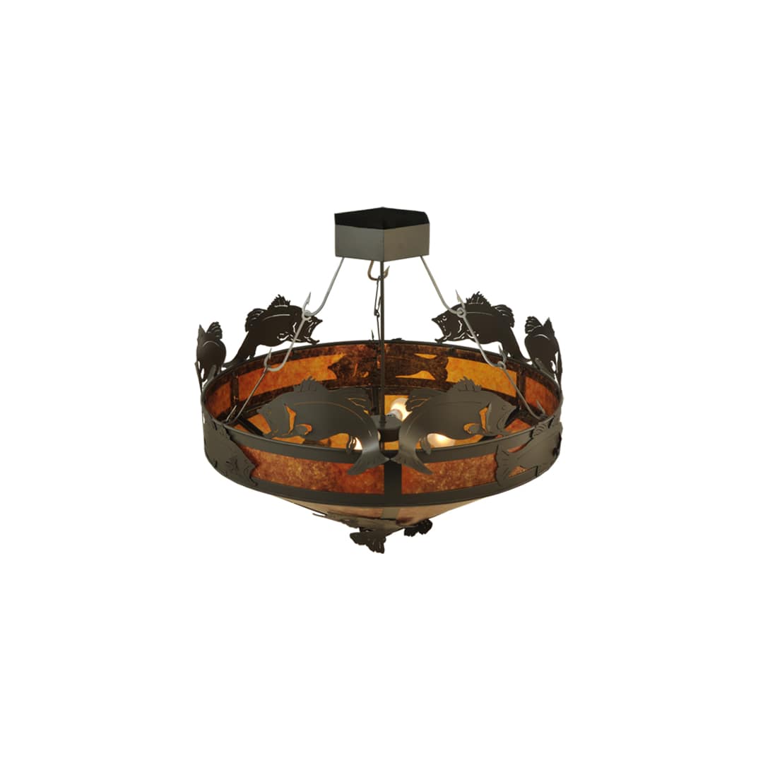 Catch of the Day 4 Light 38" Wide Semi-Flush Ceiling Fixture