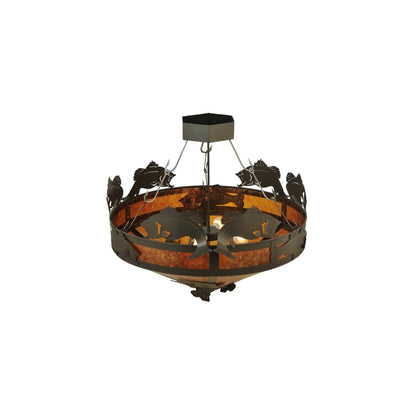 Catch of the Day 4 Light 38" Wide Semi-Flush Ceiling Fixture