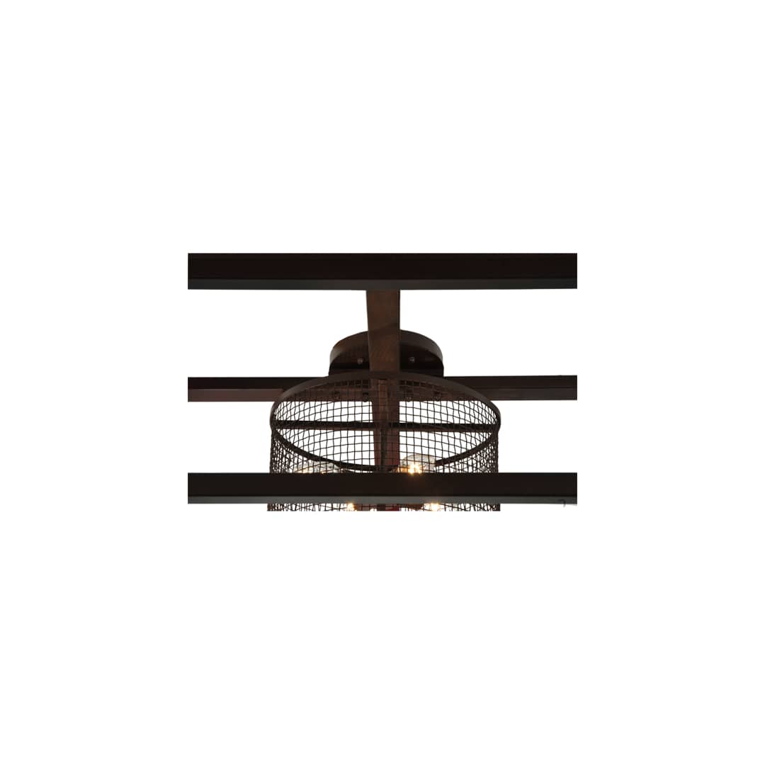 Tavern 8 Light 85" Wide Semi-Flush Ceiling Fixture