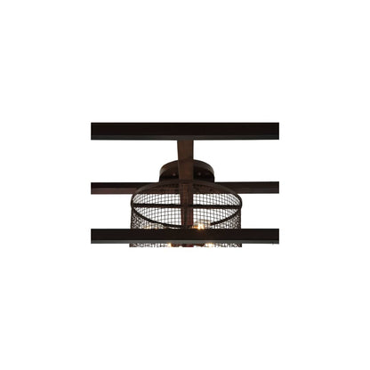 Tavern 8 Light 85" Wide Semi-Flush Ceiling Fixture