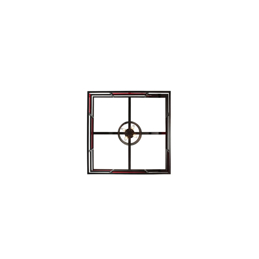 Tavern 8 Light 85" Wide Semi-Flush Ceiling Fixture