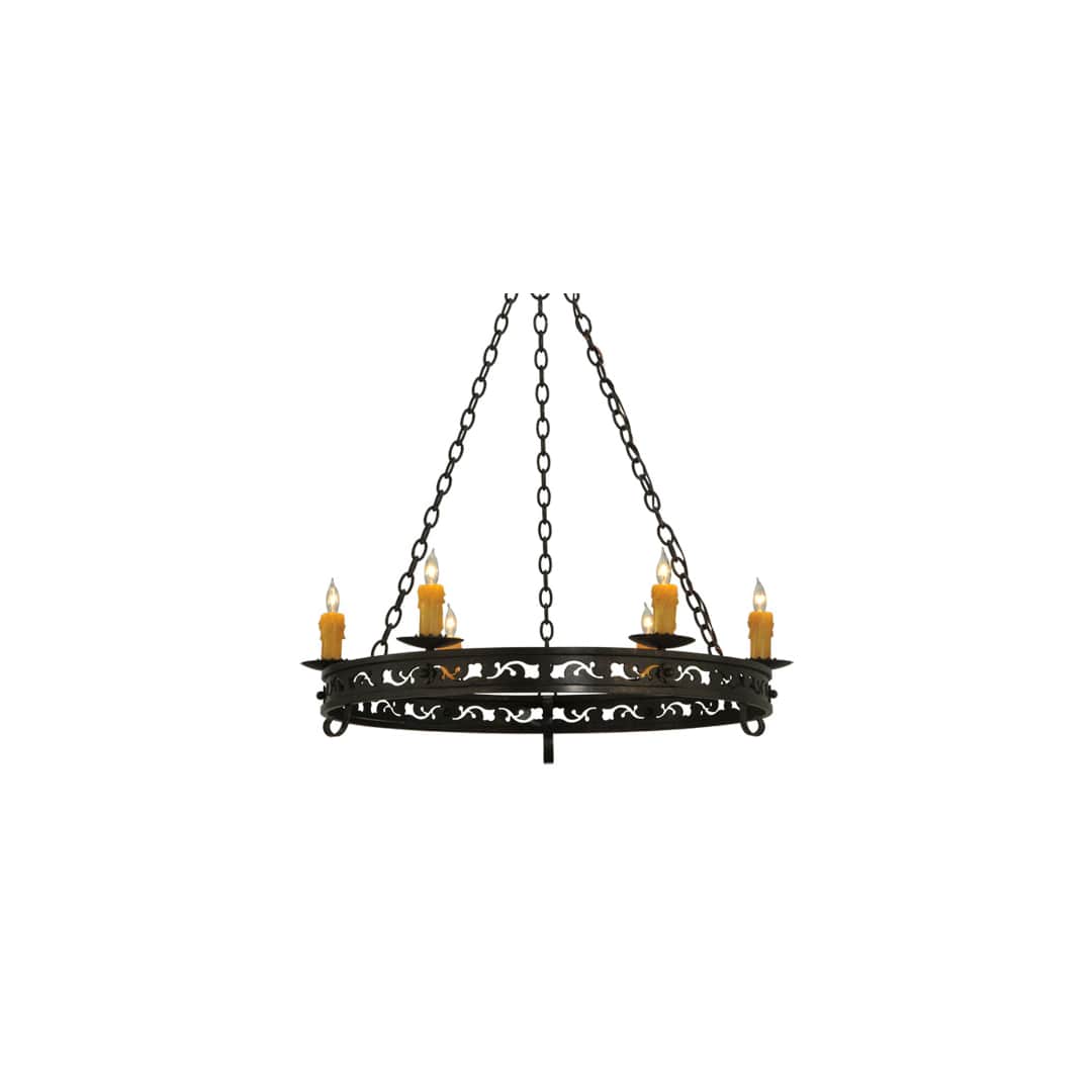 Sagebrush 6 Light 36" Wide Taper Candle Style Chandelier