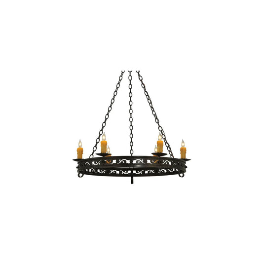 Sagebrush 6 Light 36" Wide Taper Candle Style Chandelier