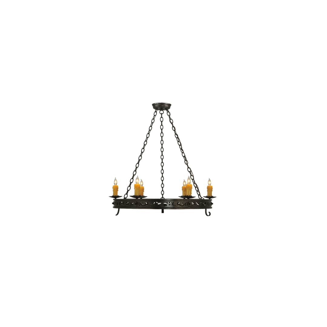 Sagebrush 6 Light 36" Wide Taper Candle Style Chandelier