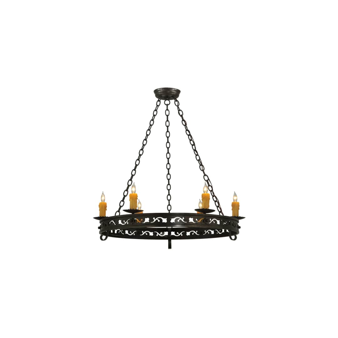 Sagebrush 6 Light 36" Wide Taper Candle Style Chandelier