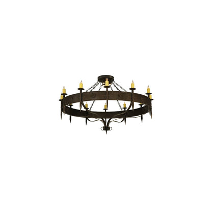 Warwick 12 Light 72" Wide Taper Candle Style Chandelier - Gilded Tobacco Finish