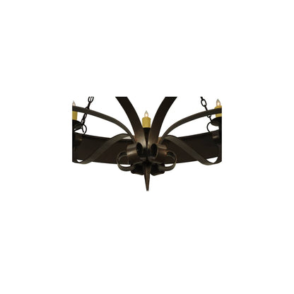 Warwick 12 Light 72" Wide Taper Candle Style Chandelier - Gilded Tobacco Finish