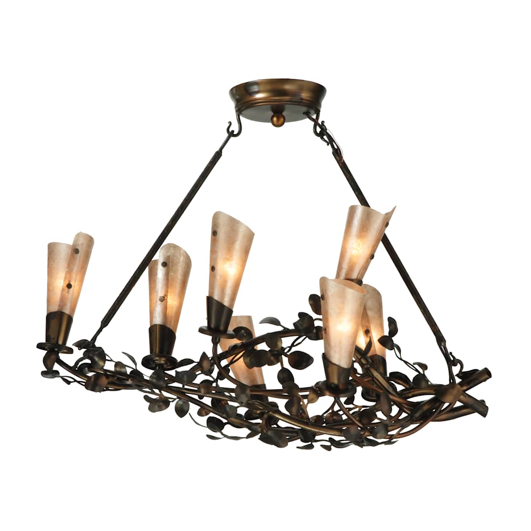 30" L Vinca Vine 7 Light Chandelier