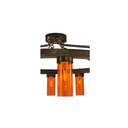 Clark 10 Light 48" Wide Semi-Flush Ceiling Fixture