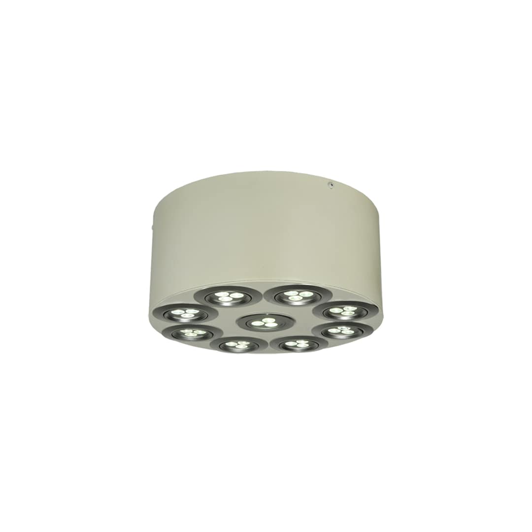 Discovery 9 Light 12" Wide Flush Mount Drum Ceiling Fixture