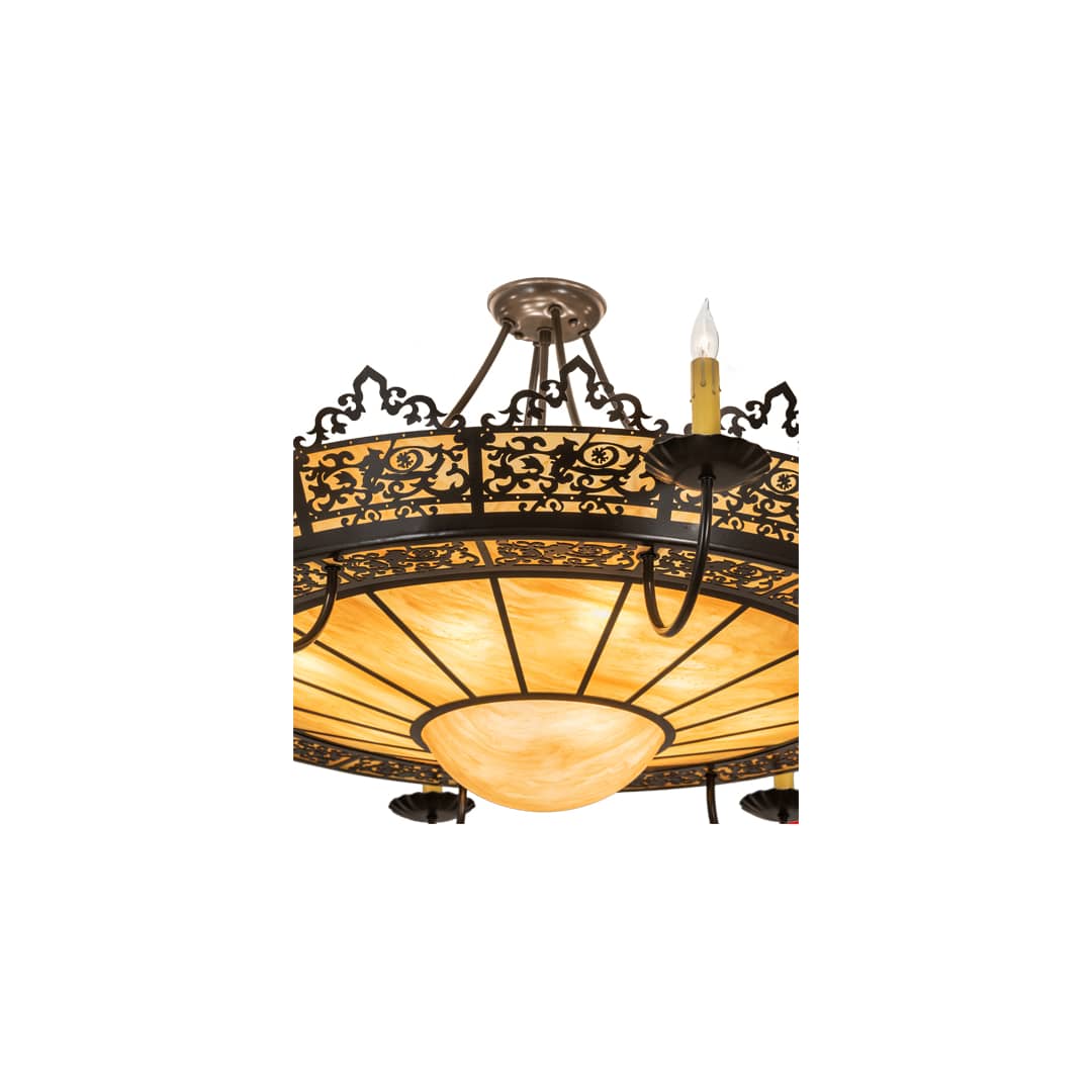 Stanley 8 Light 46" Wide Semi-Flush Ceiling Fixture