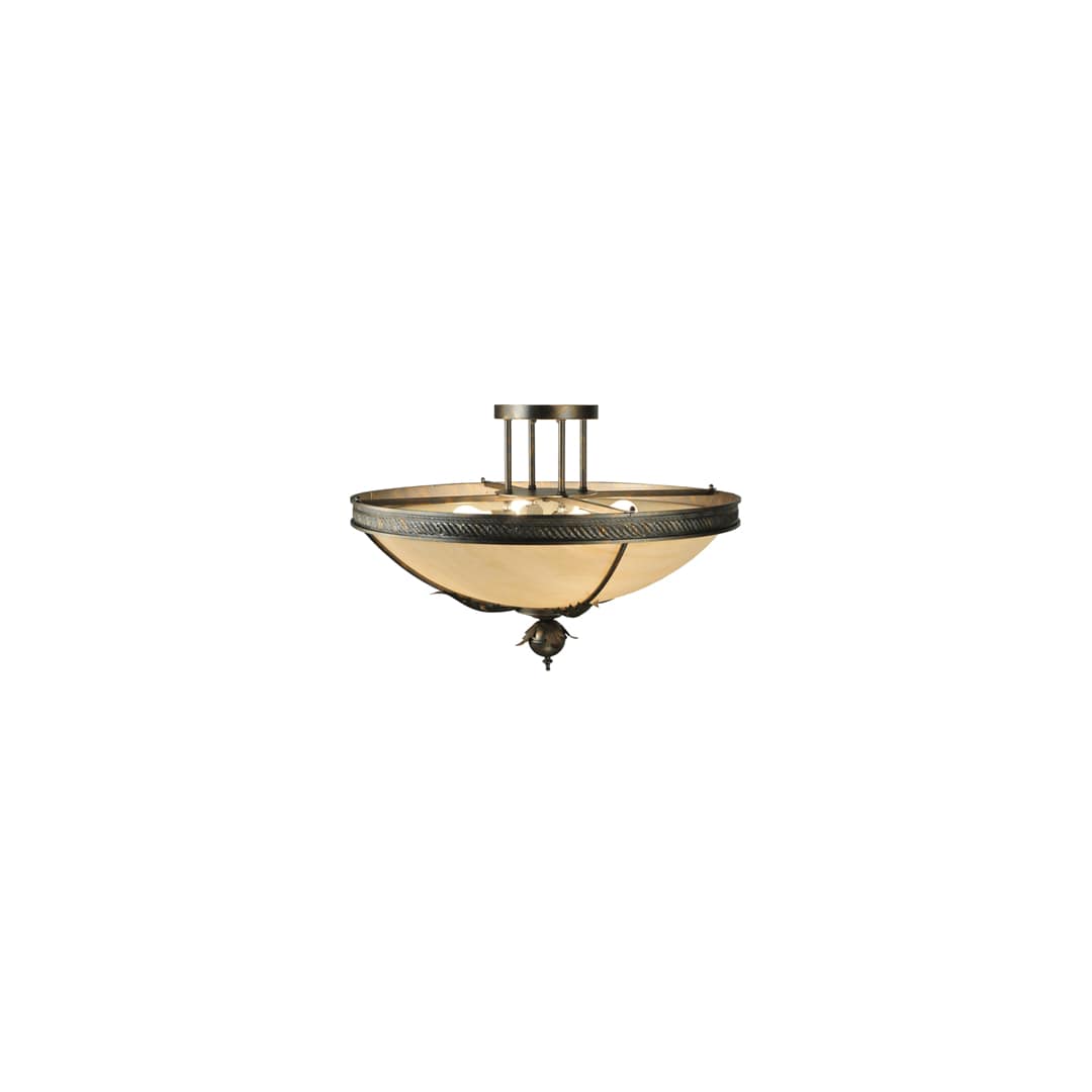 Hoja 4 Light 30" Wide Semi-Flush Bowl Ceiling Fixture