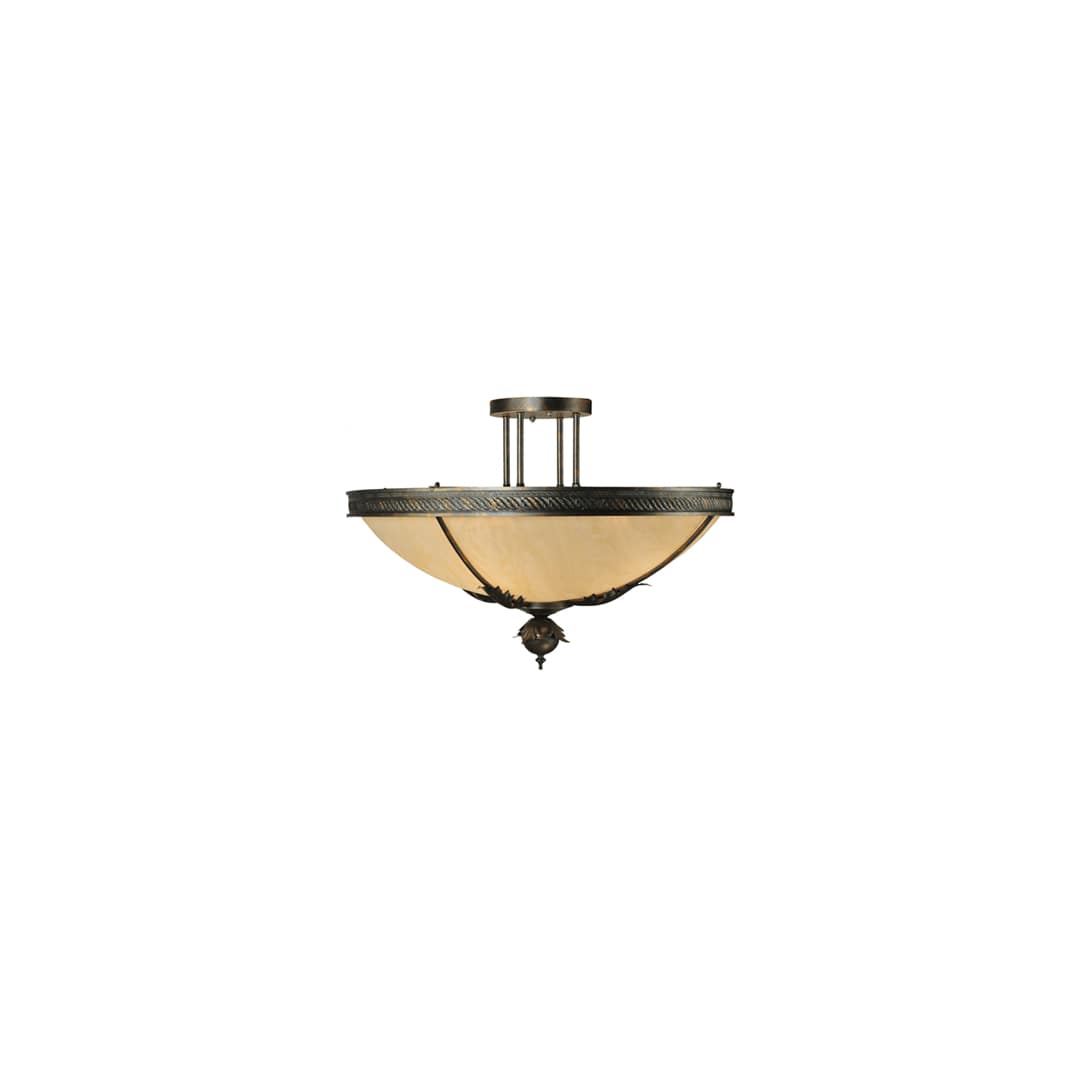 Hoja 4 Light 30" Wide Semi-Flush Bowl Ceiling Fixture