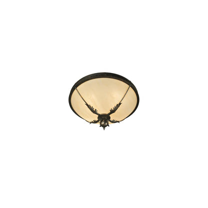 Hoja 4 Light 30" Wide Semi-Flush Bowl Ceiling Fixture