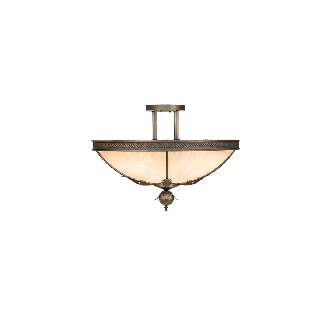 Hoja 4 Light 30" Wide Semi-Flush Bowl Ceiling Fixture