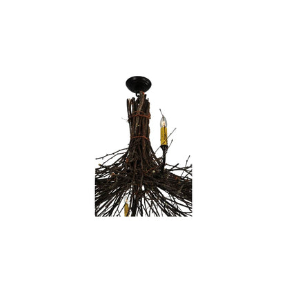 Twigs 6 Light 48" Wide Taper Candle Style Chandelier