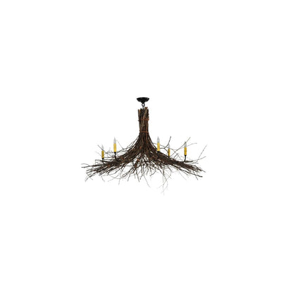 Twigs 6 Light 48" Wide Taper Candle Style Chandelier